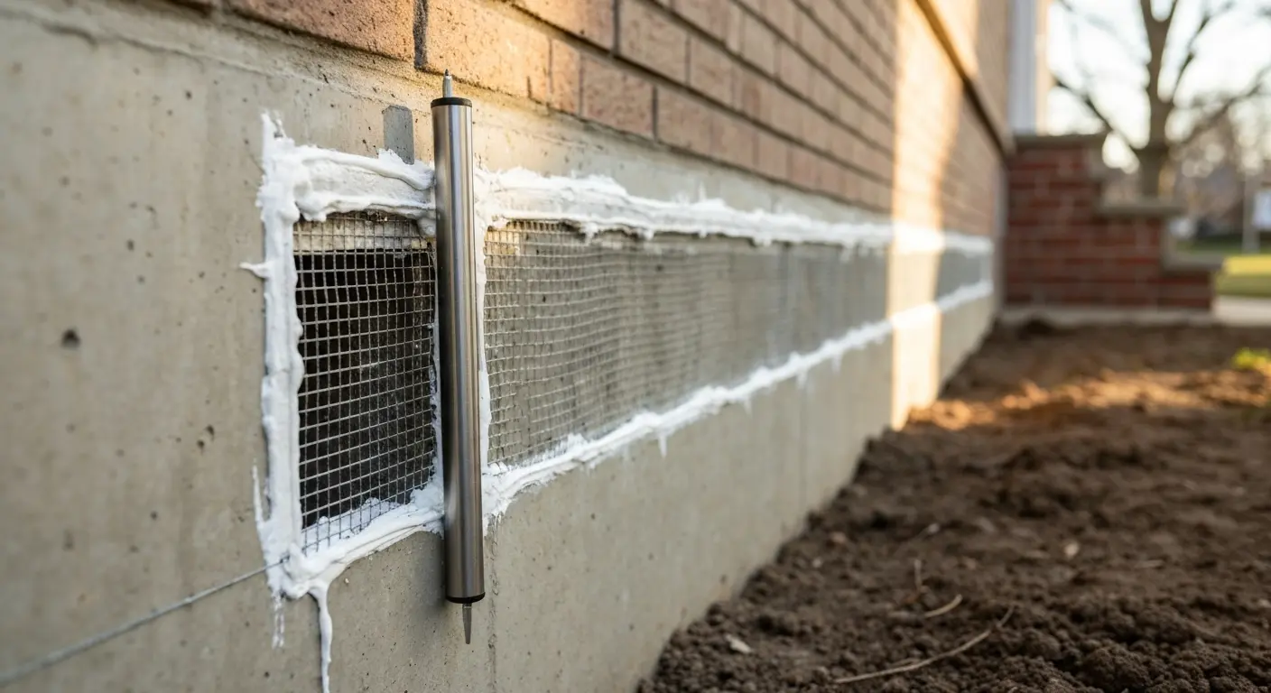 Crawlspace rodent exclusion and sealing
