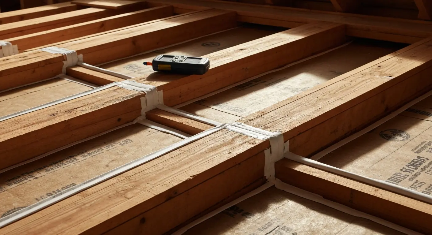 Attic air sealing project