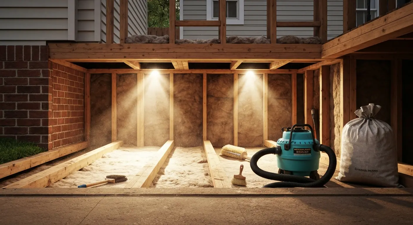 Rodent contamination removal and cleanup