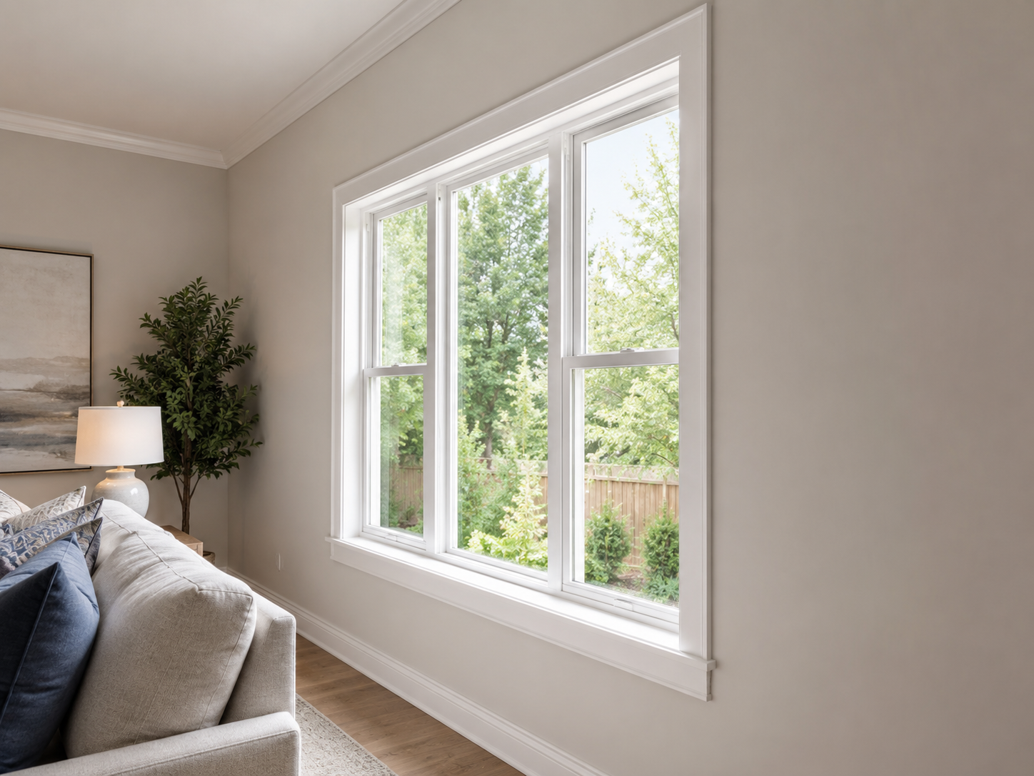 Side angle window photo showing depth and trim for shutter review