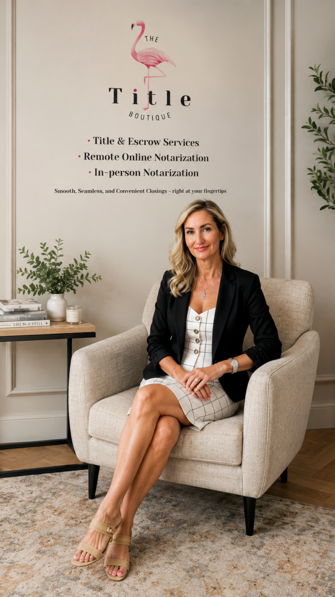 Jennifer Goodman, principal of The Title Boutique, in her Palm Beach Gardens office