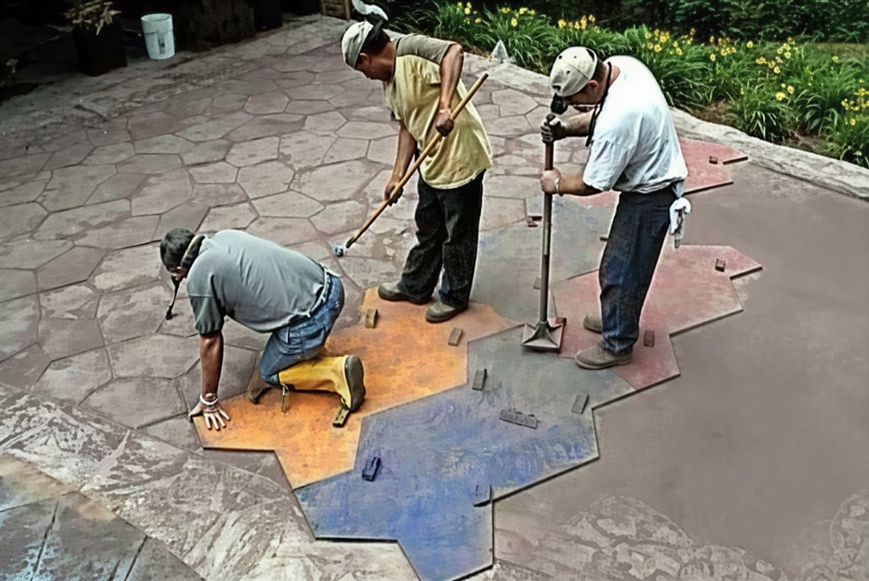 Colored Patios in Brooksville