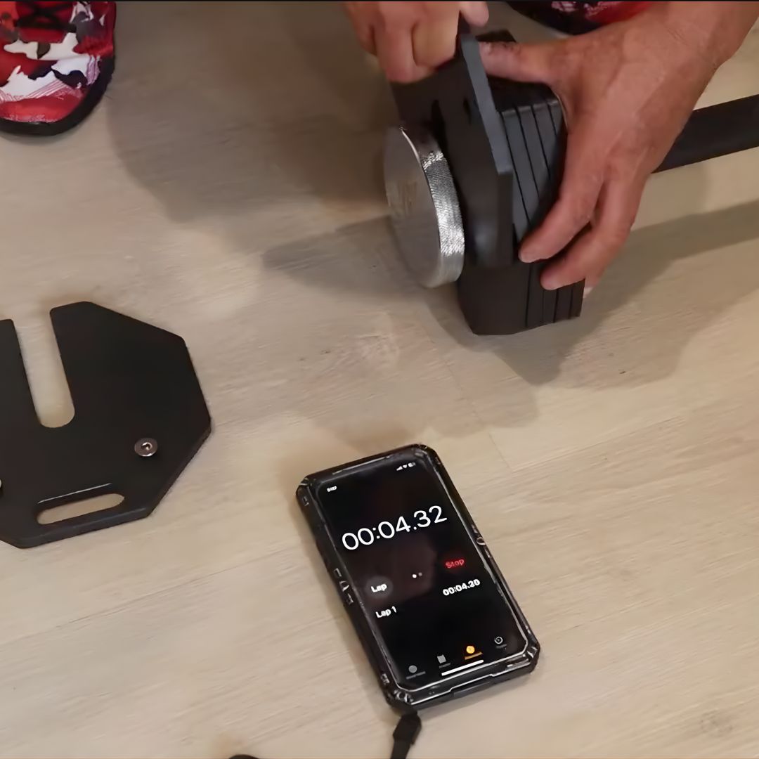 Step 2 — Slide the plate on