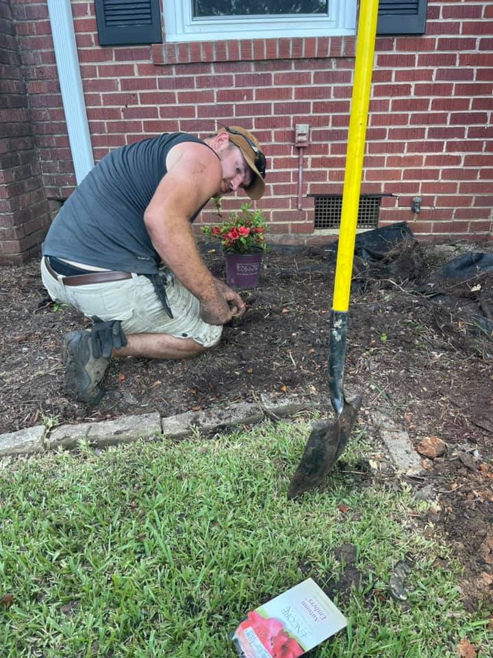 Michael Campbell working on a property project