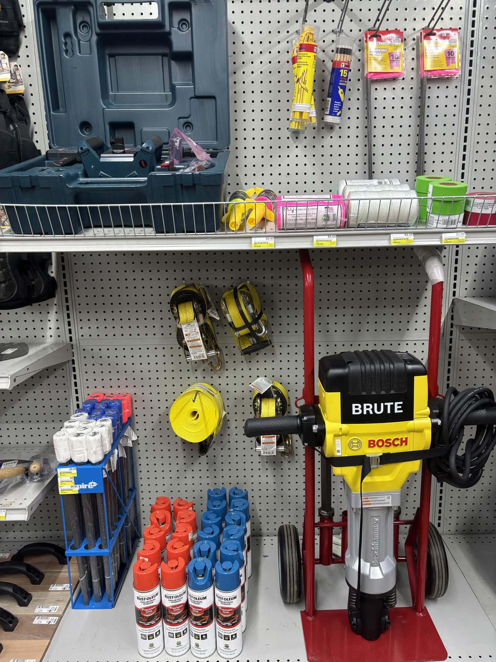 Bosch BRUTE jackhammer in the rental section at Cardinal Hardware