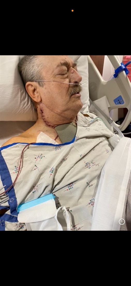Jennifer's dad recovering after thyroid surgery