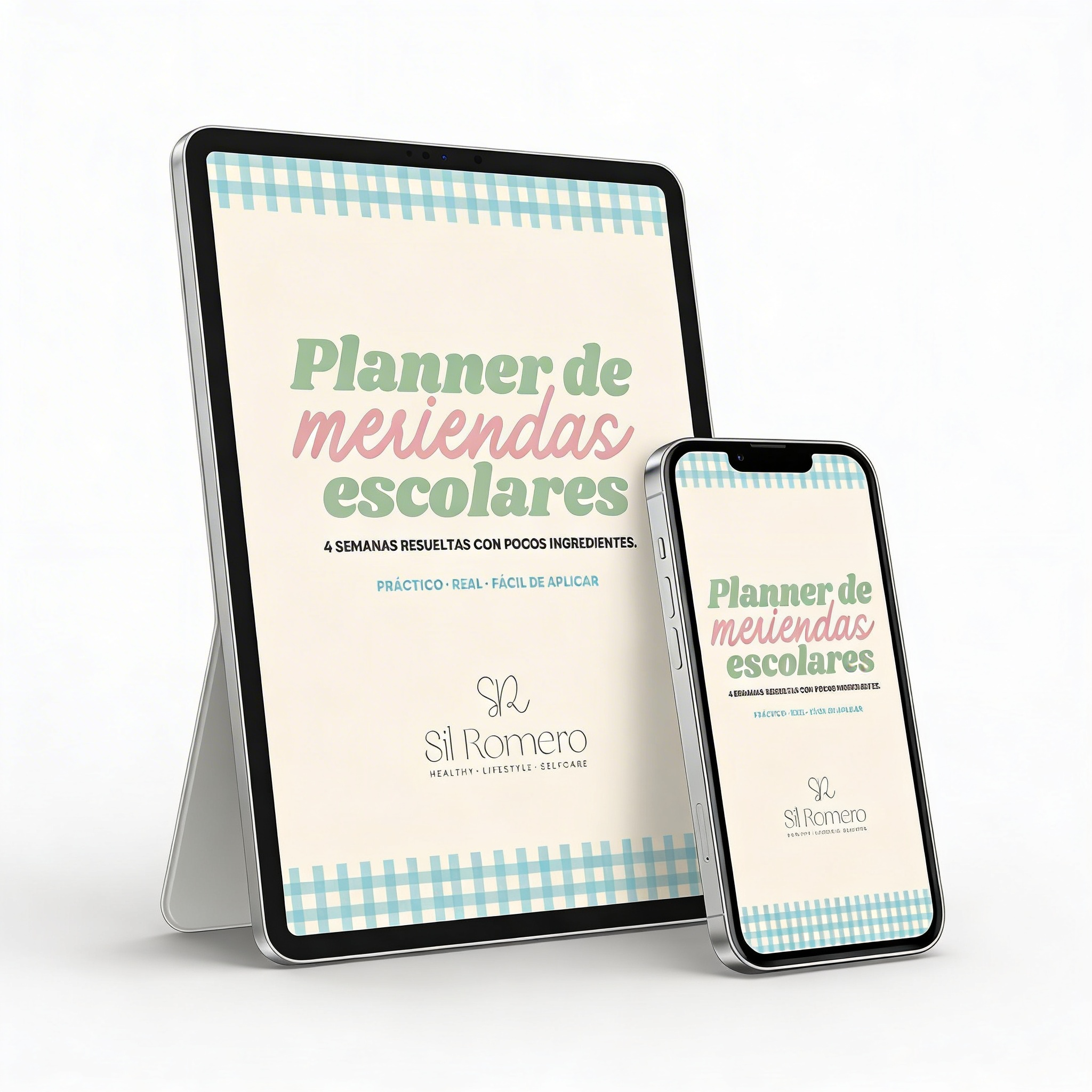 Mockup de planificador semanal imprimible