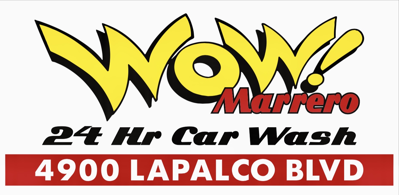 WOW! Marrero 24 Hr Car Wash Logo