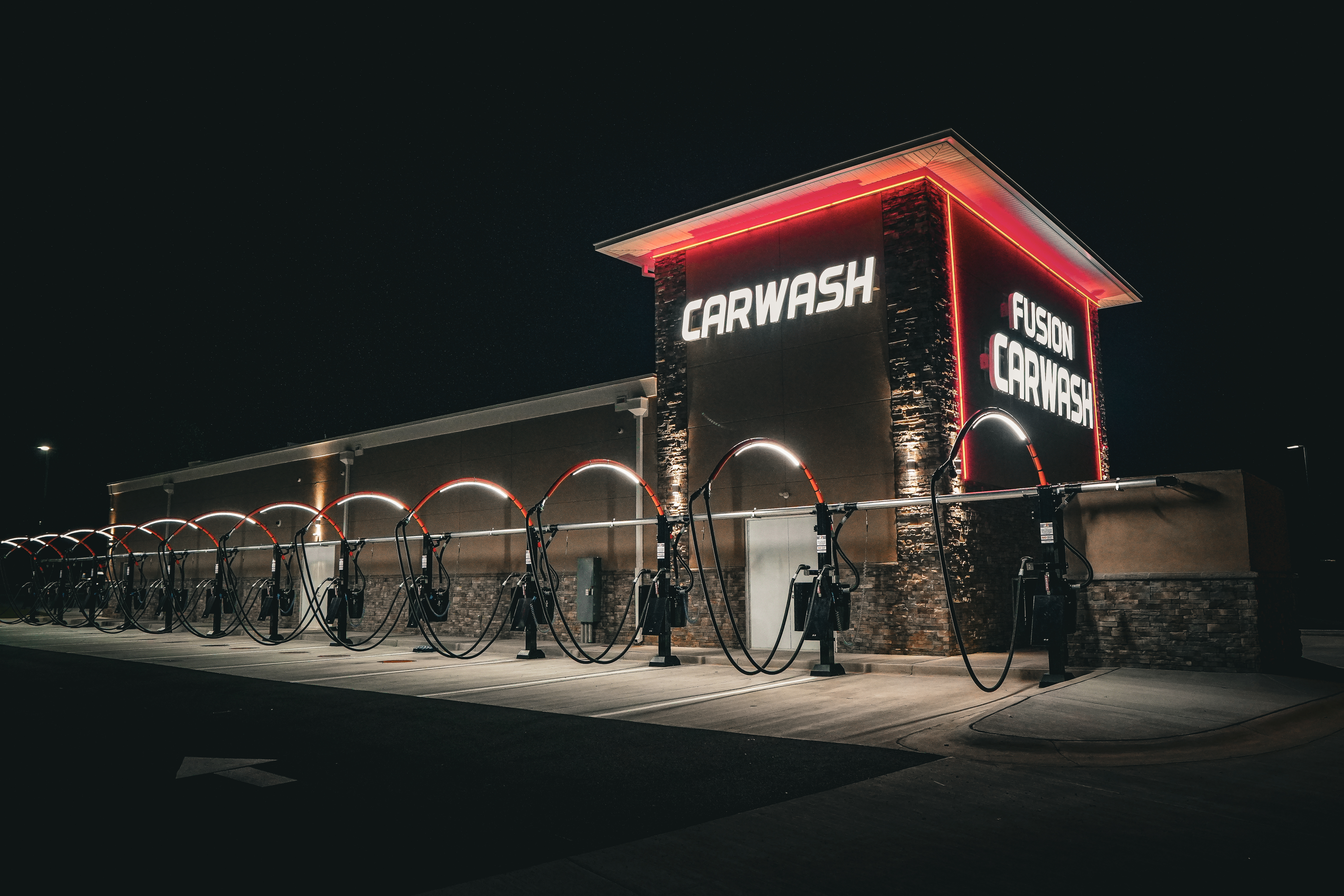 Fusion Car Wash self-serve vacuum stations