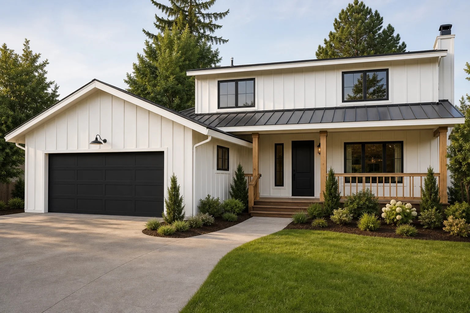 Professionally painted home exterior