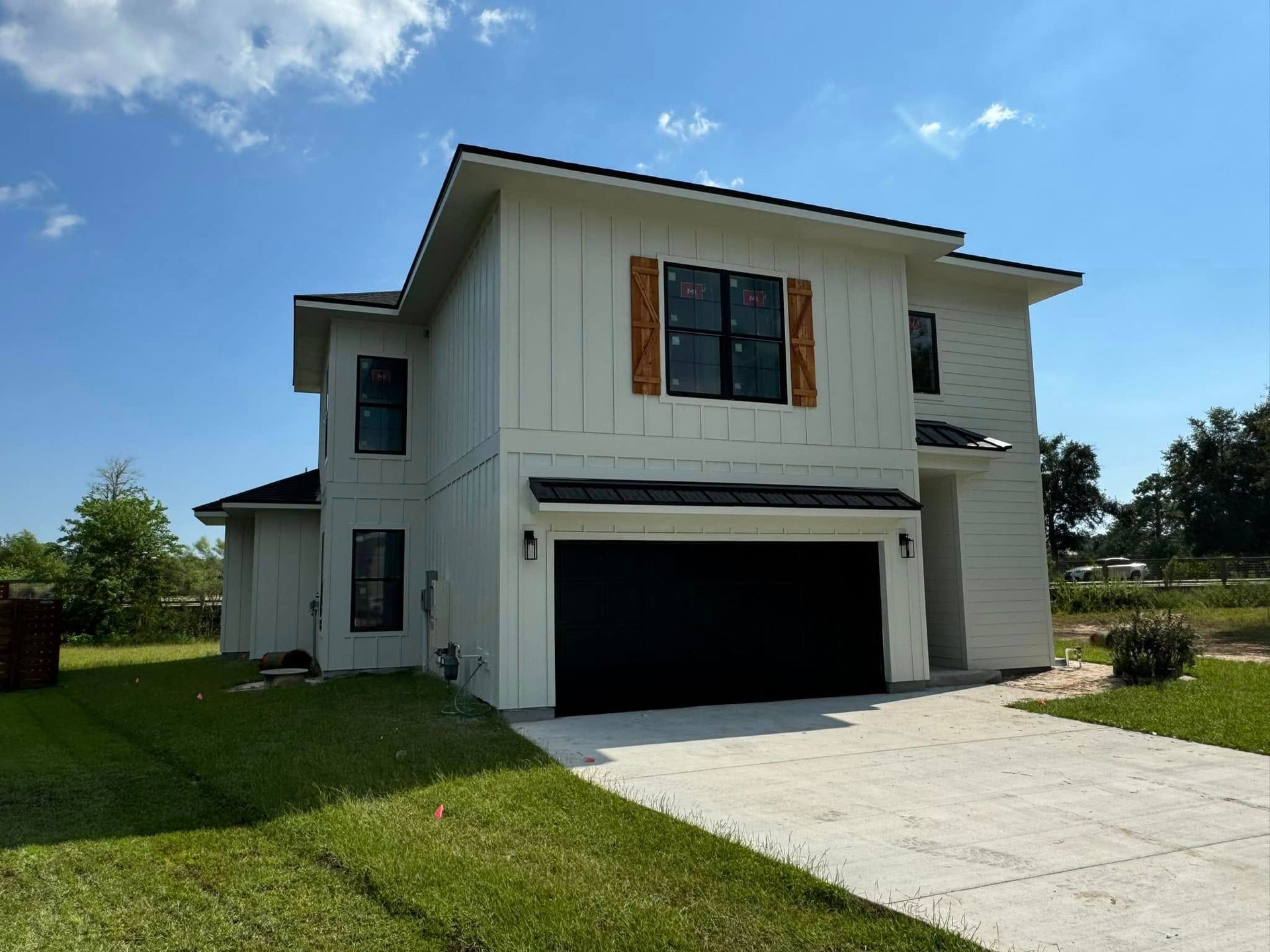 Residential exterior painting transformation