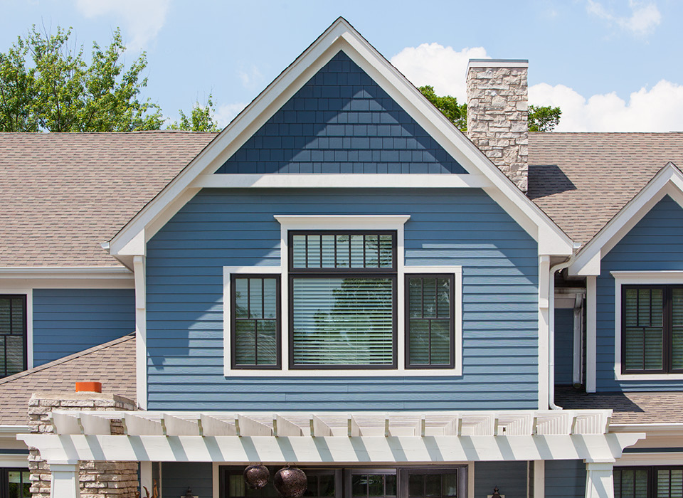 Recently painted residential property
