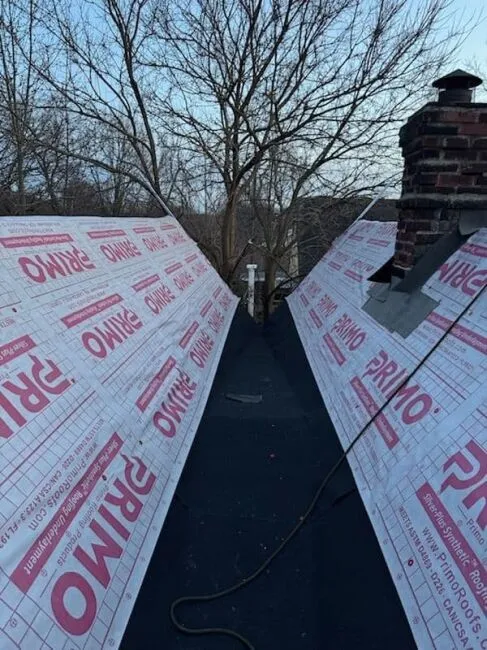 Roof flashing and ventilation repair