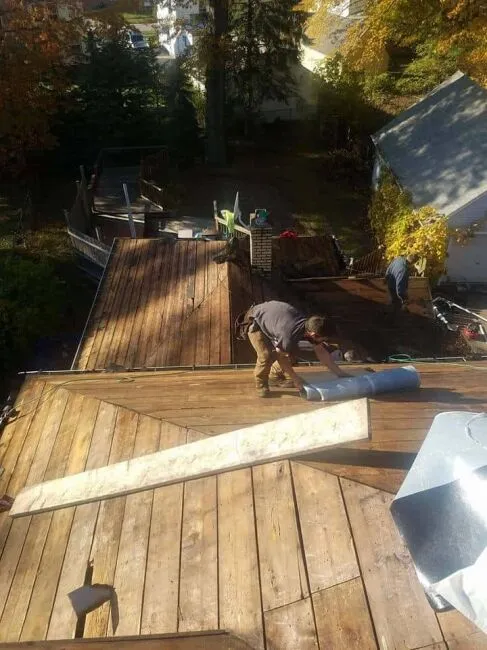 Residential roof repair by S&K Roofing