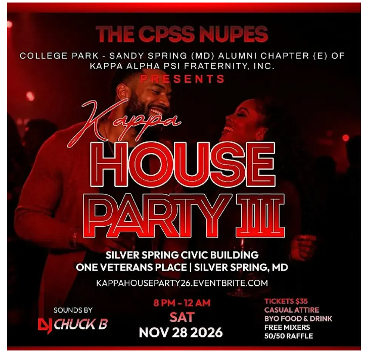 Kappa House Party Flyer