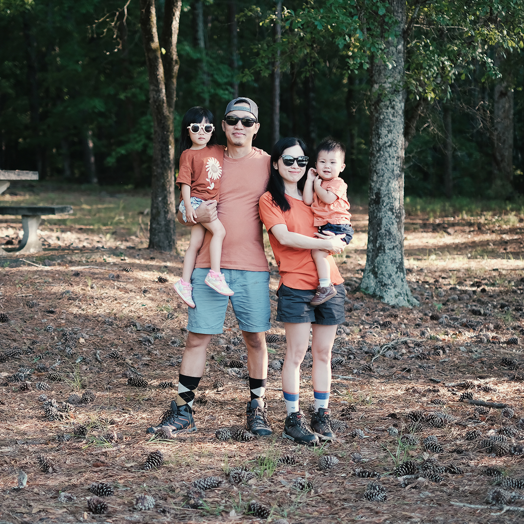 Timeless fine art family portrait by Columbus, GA photographer Kevin Doan, created as wall art for the home
