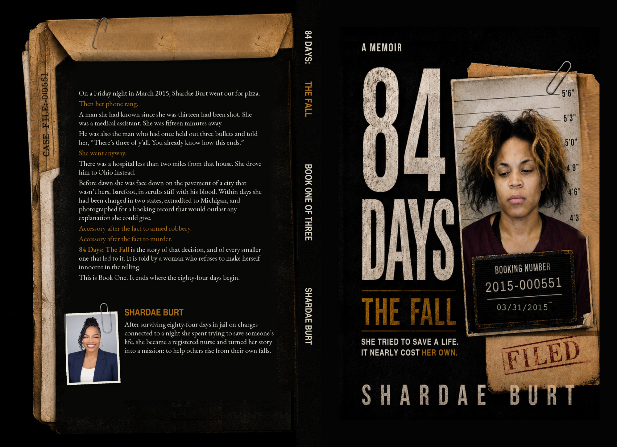 Front cover of 84 Days: The Fall by Shardae Burt