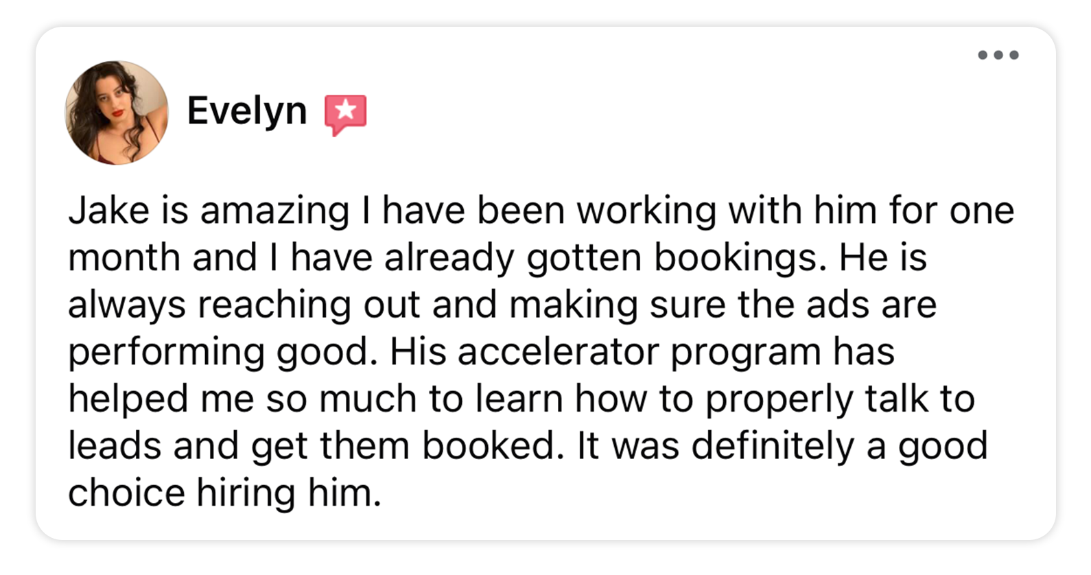 Beauty Booking Accelerator Client Review