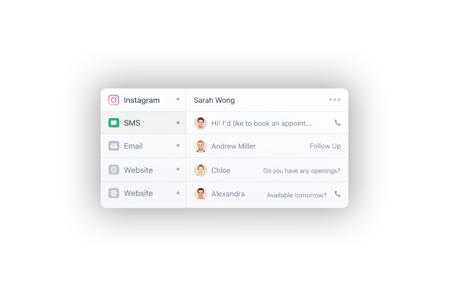 All Client Messages in One Place