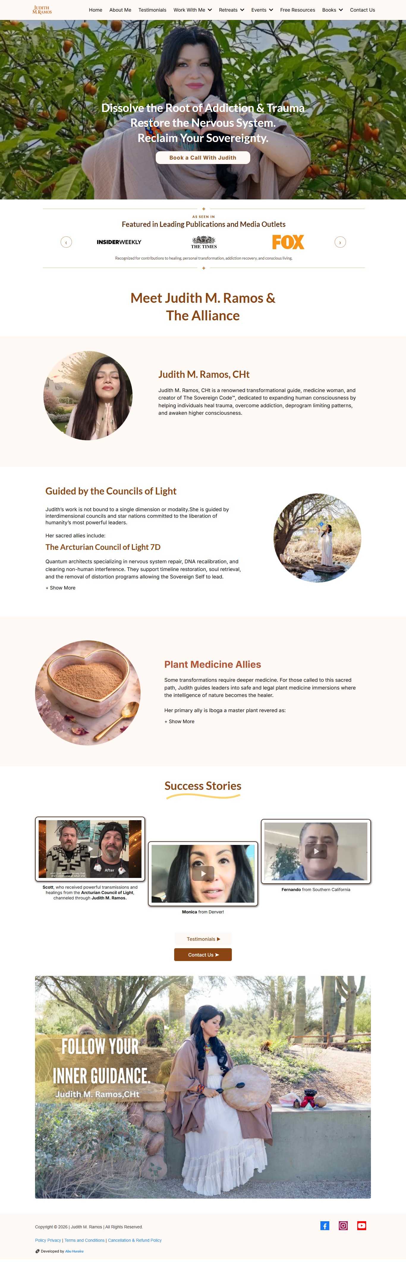 Website design two screenshot