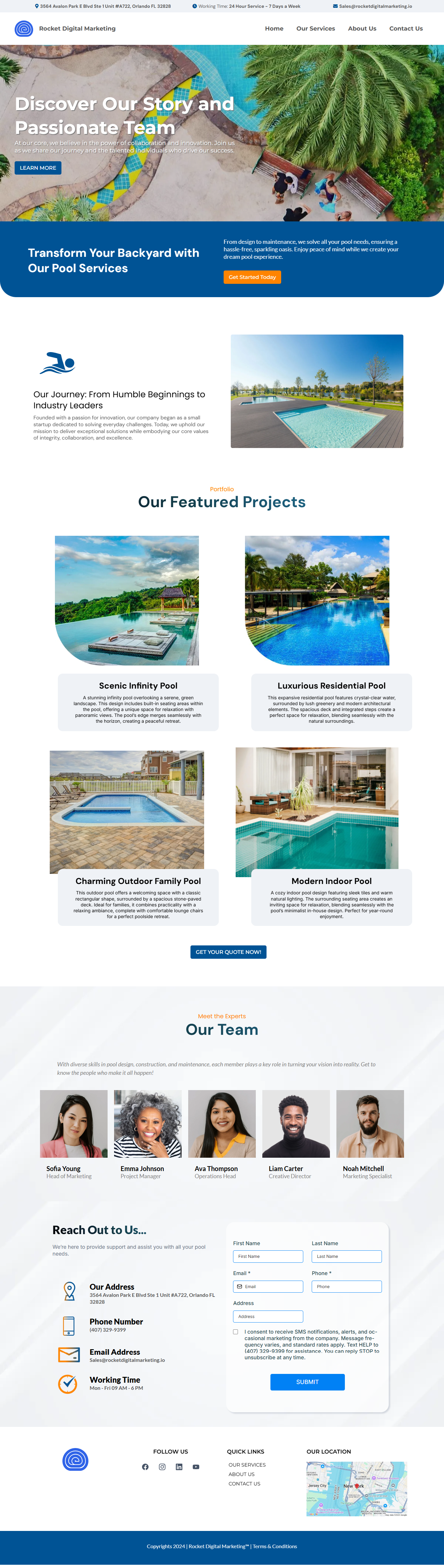 Website design four screenshot