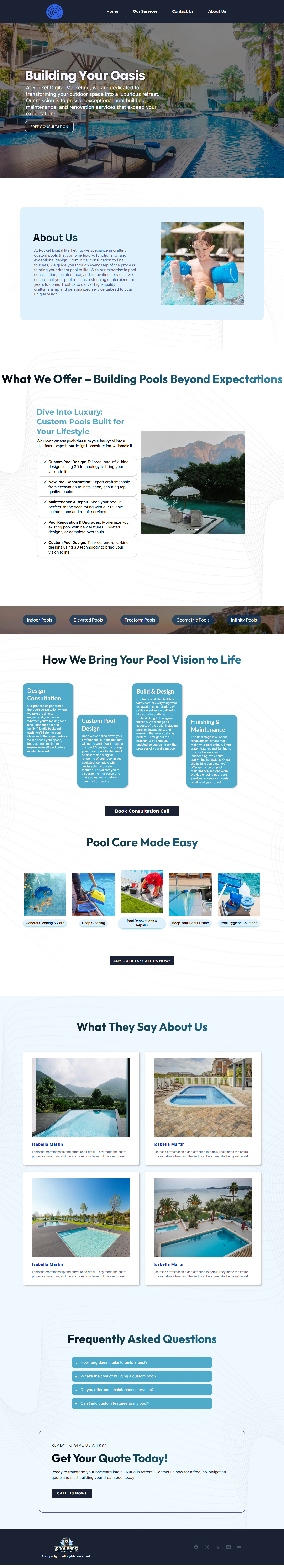 Website design six screenshot
