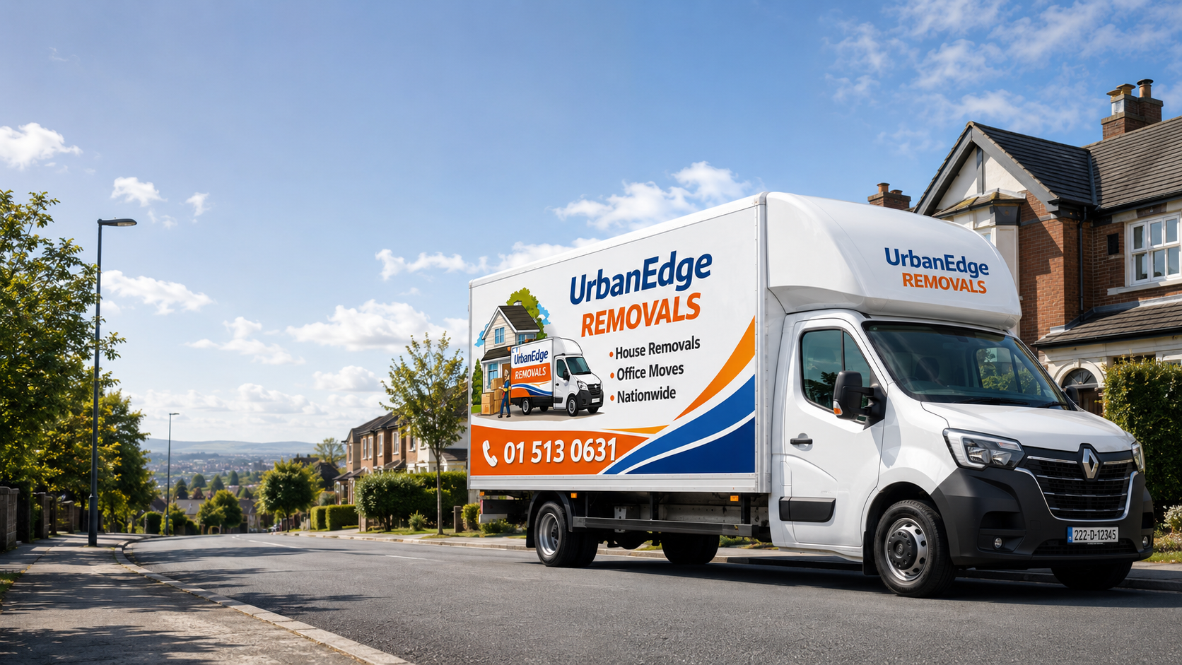 UrbanEdge Removals branded van — professional Dublin moving company