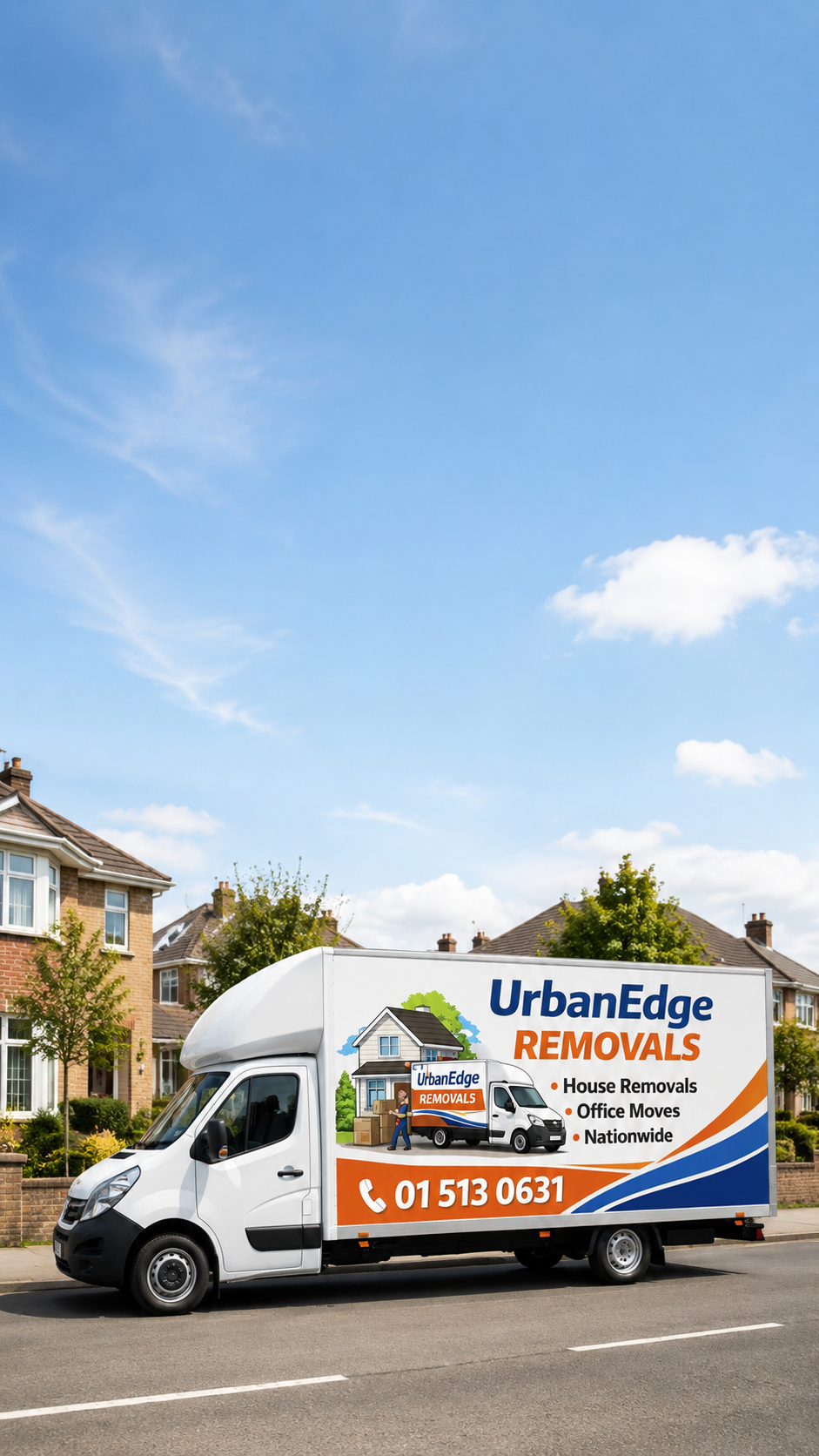 UrbanEdge Removals branded van — professional Dublin moving company