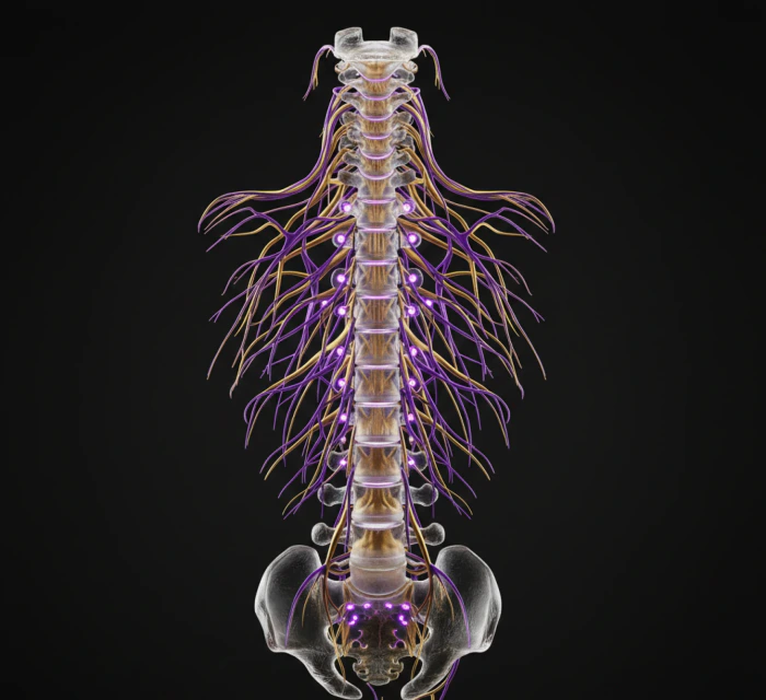 Anatomical render illustrating practitioner confidence in the Vādma protocol
