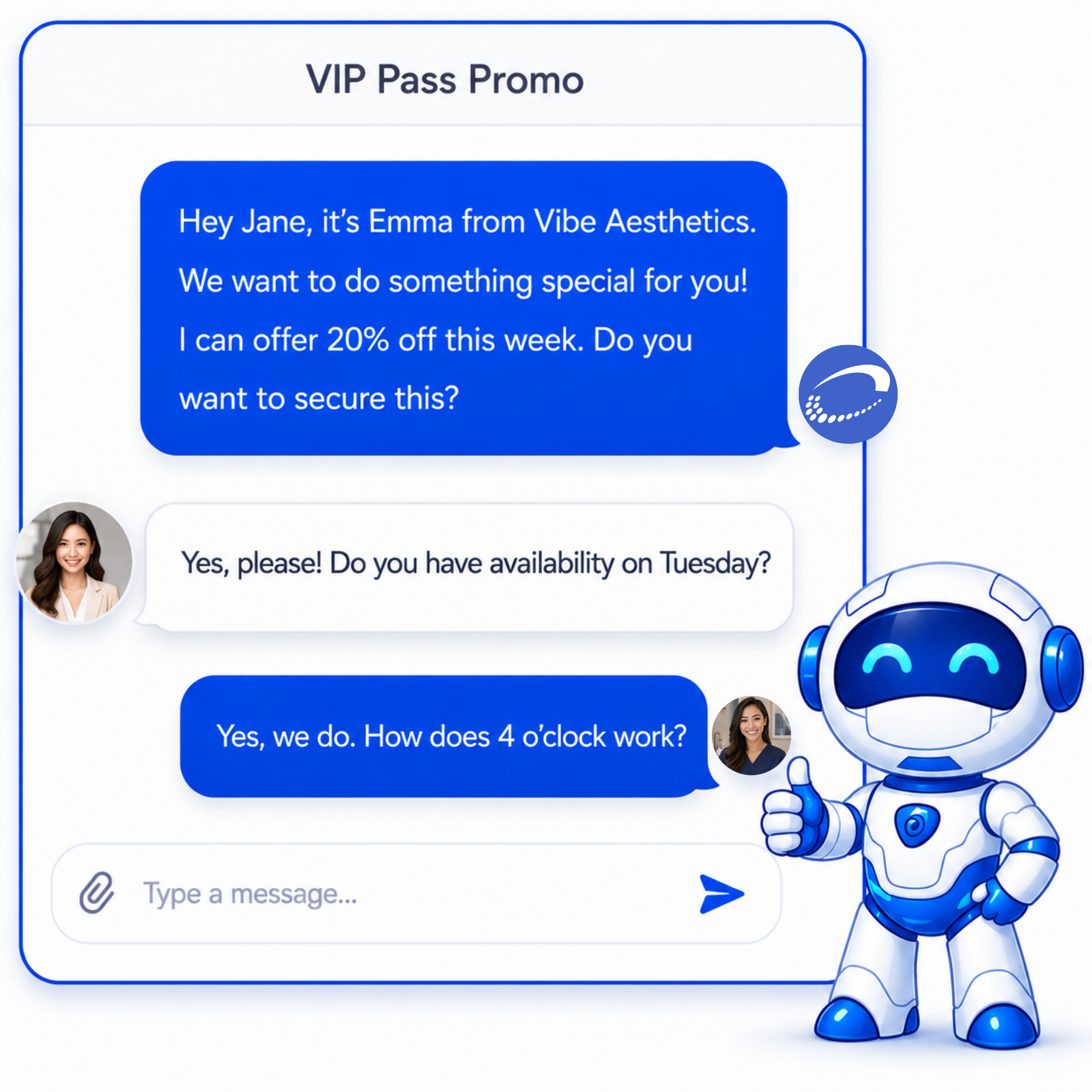 SMS marketing campaigns used to promote services, referrals, and patient reactivation.