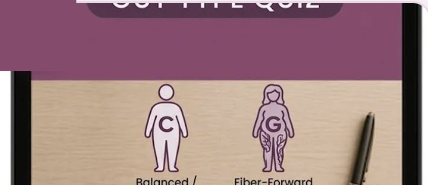 The gut type quiz showing different body types