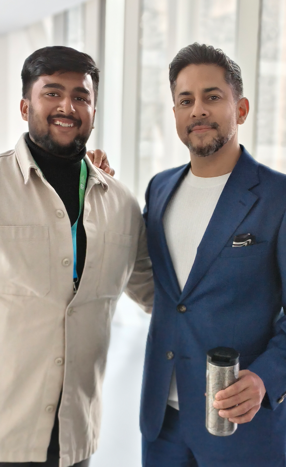 Muzahid with Vishen Lakhiani