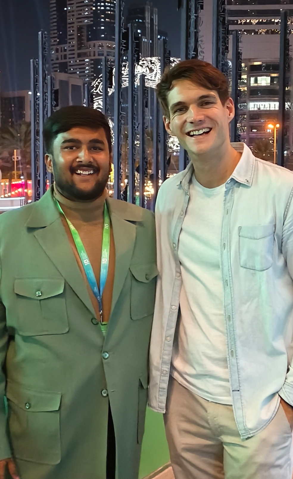 Muzahid with Simone Ferretti