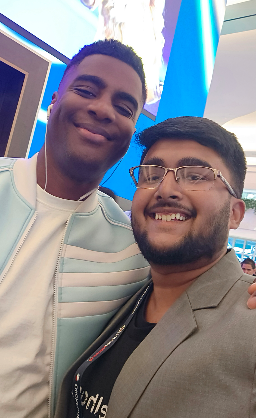 Muzahid with Nehemiah Davis