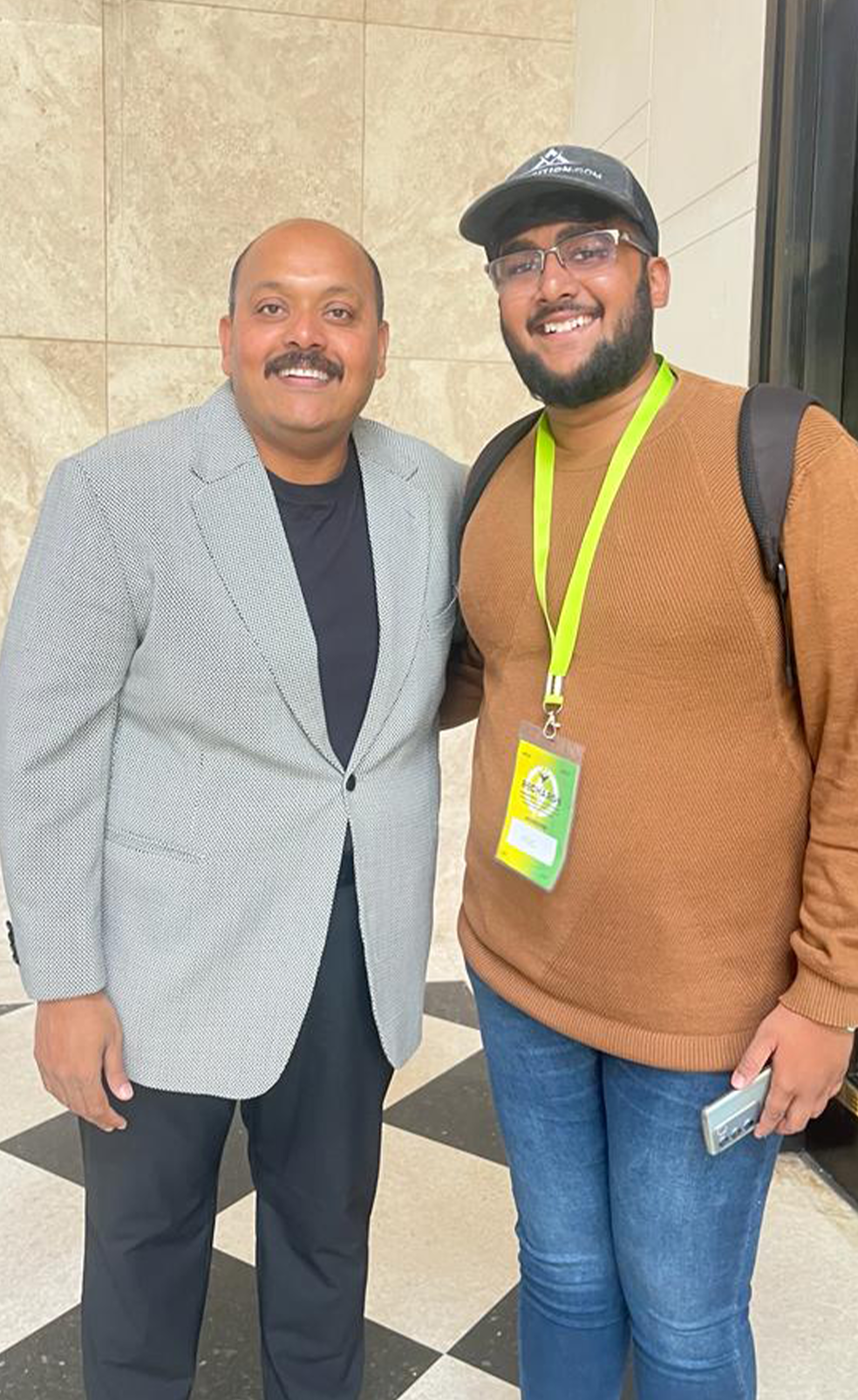 Muzahid with Suren Jayasekar