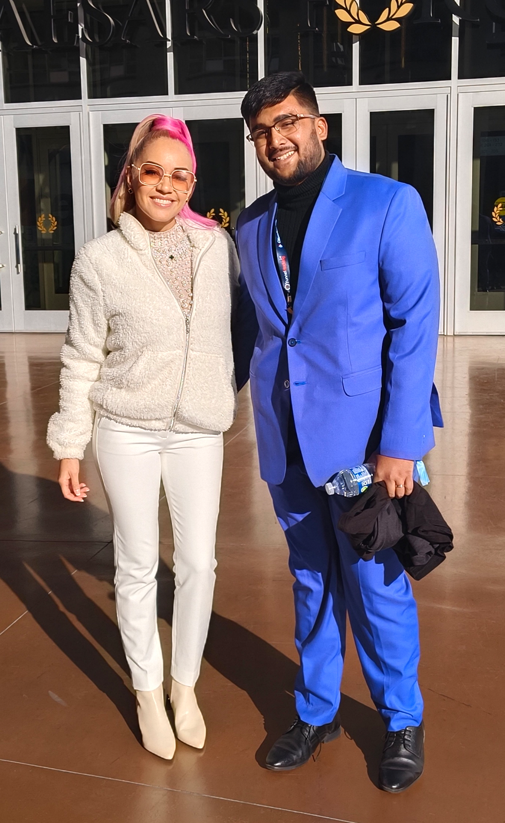 Muzahid with Kristine Mirelle