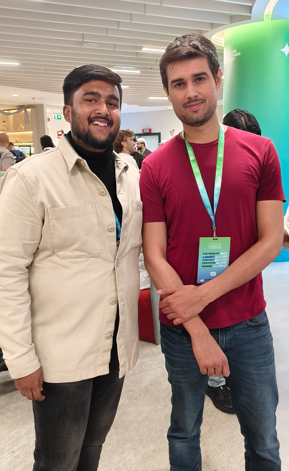 Muzahid with Dhruv Rathee