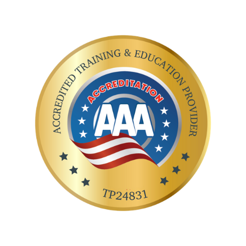 AAA Accredited Training and Education Provider badge, TP24831