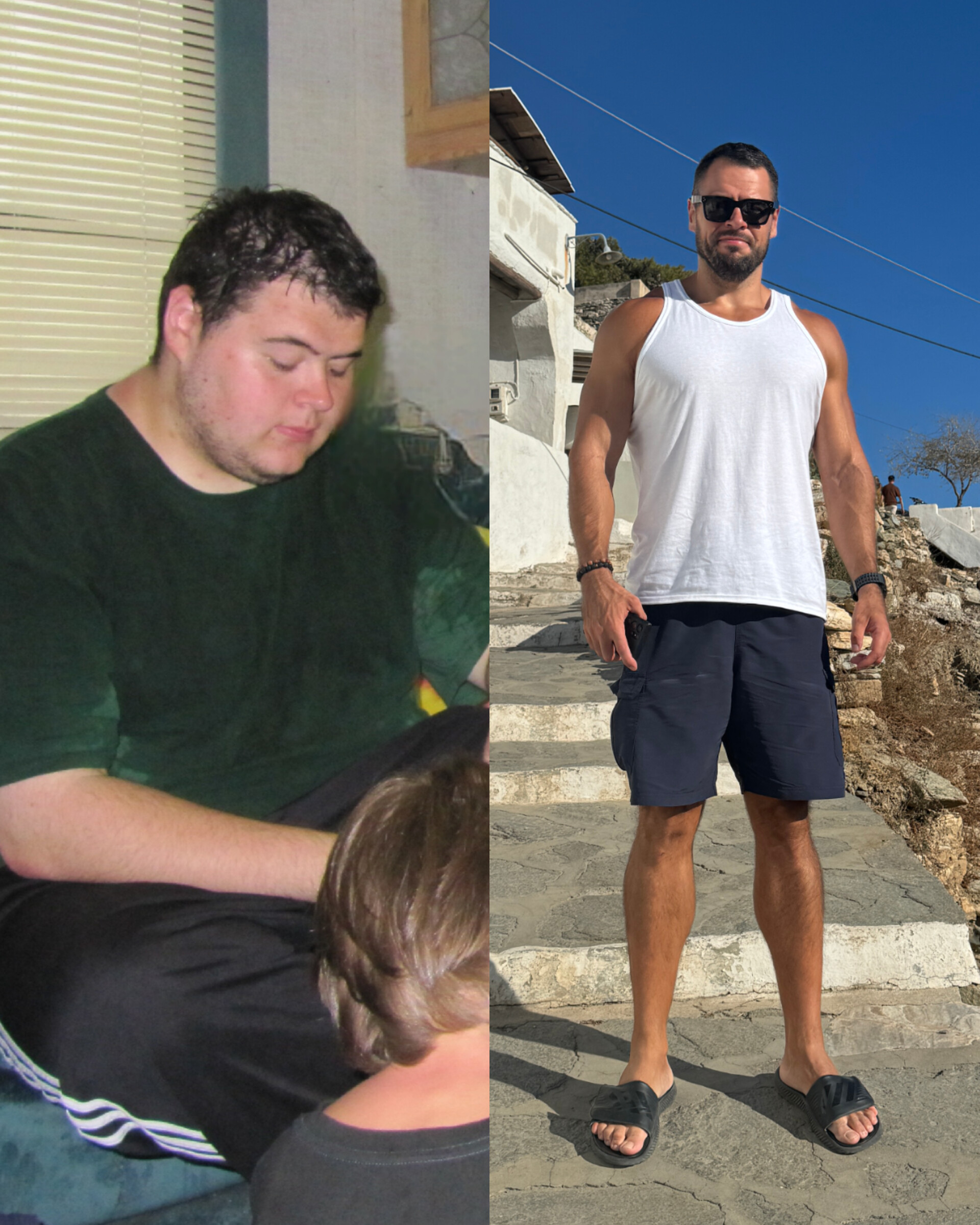 Alex before and after