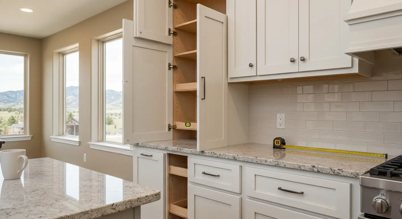 Custom kitchen cabinet installation
