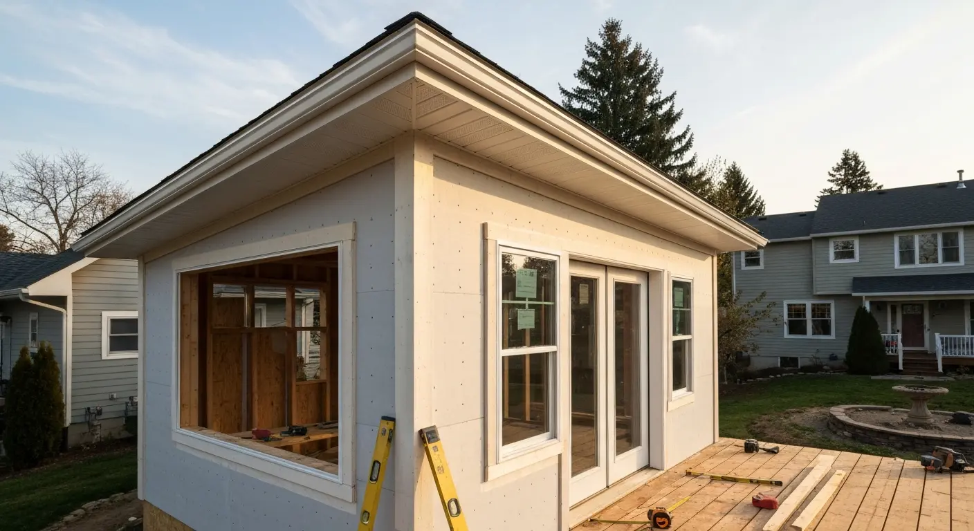 Home addition framing