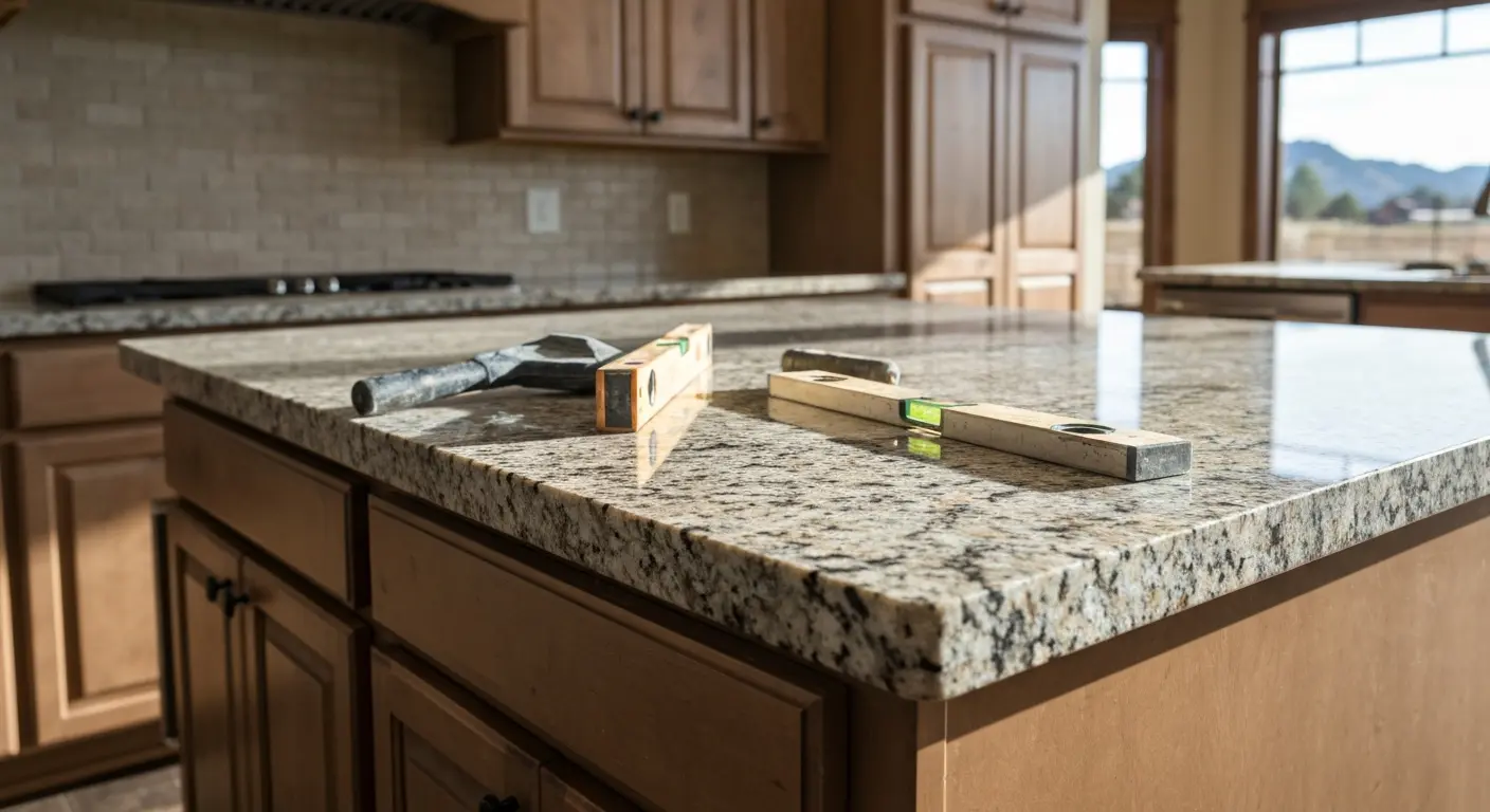 Kitchen countertop installation