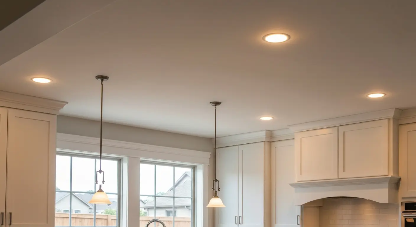 Kitchen lighting installation
