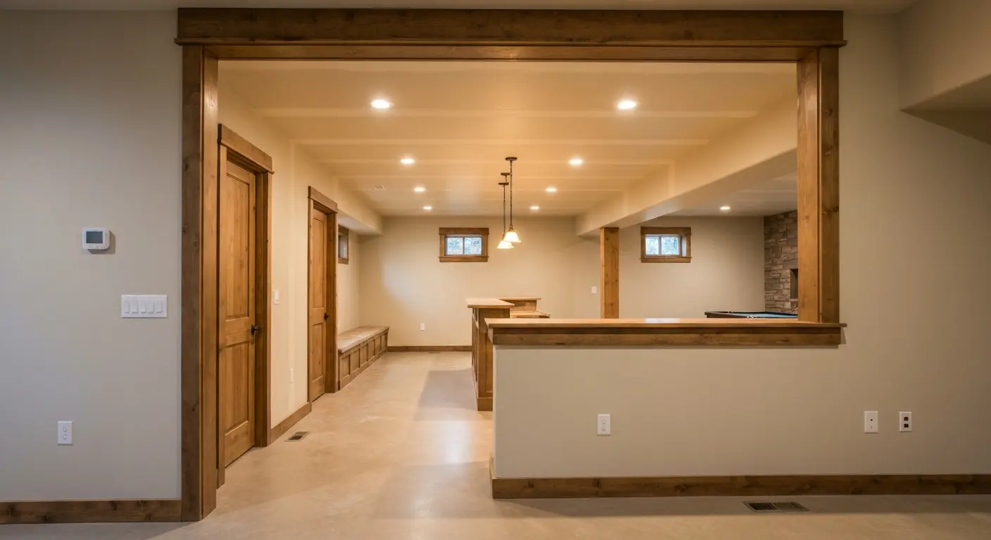 Recreation room basement