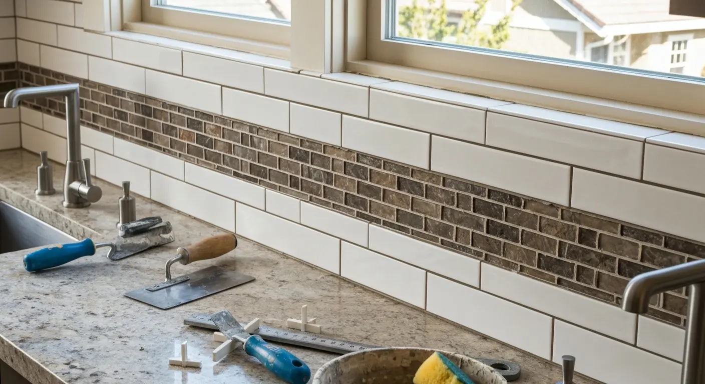 Decorative kitchen backsplash tiles