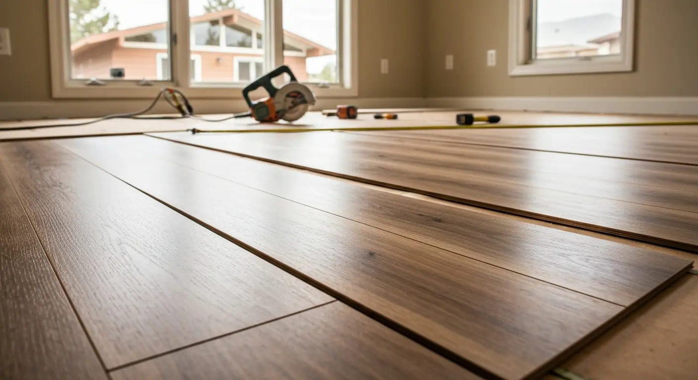 Kitchen flooring installation