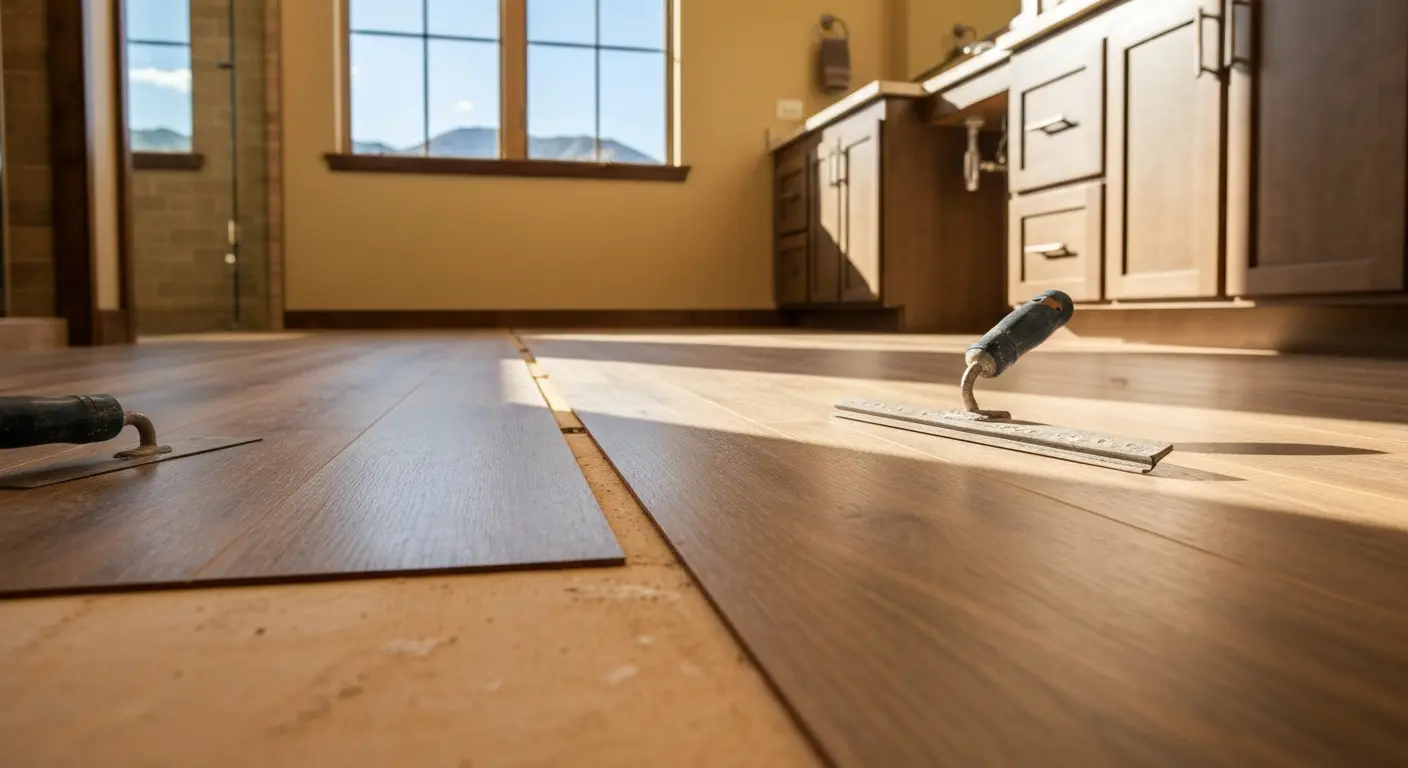 Kitchen and bathroom flooring
