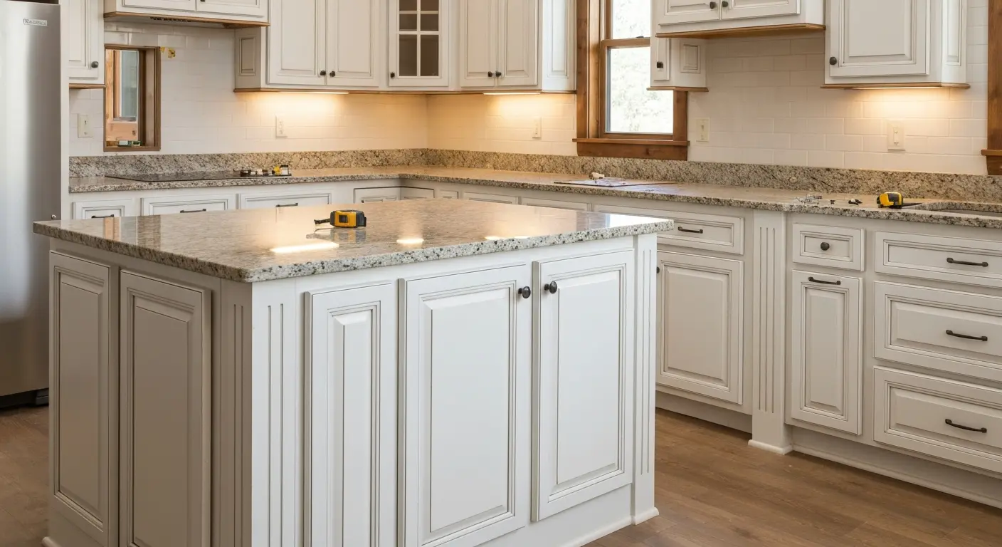 Custom cabinet installation