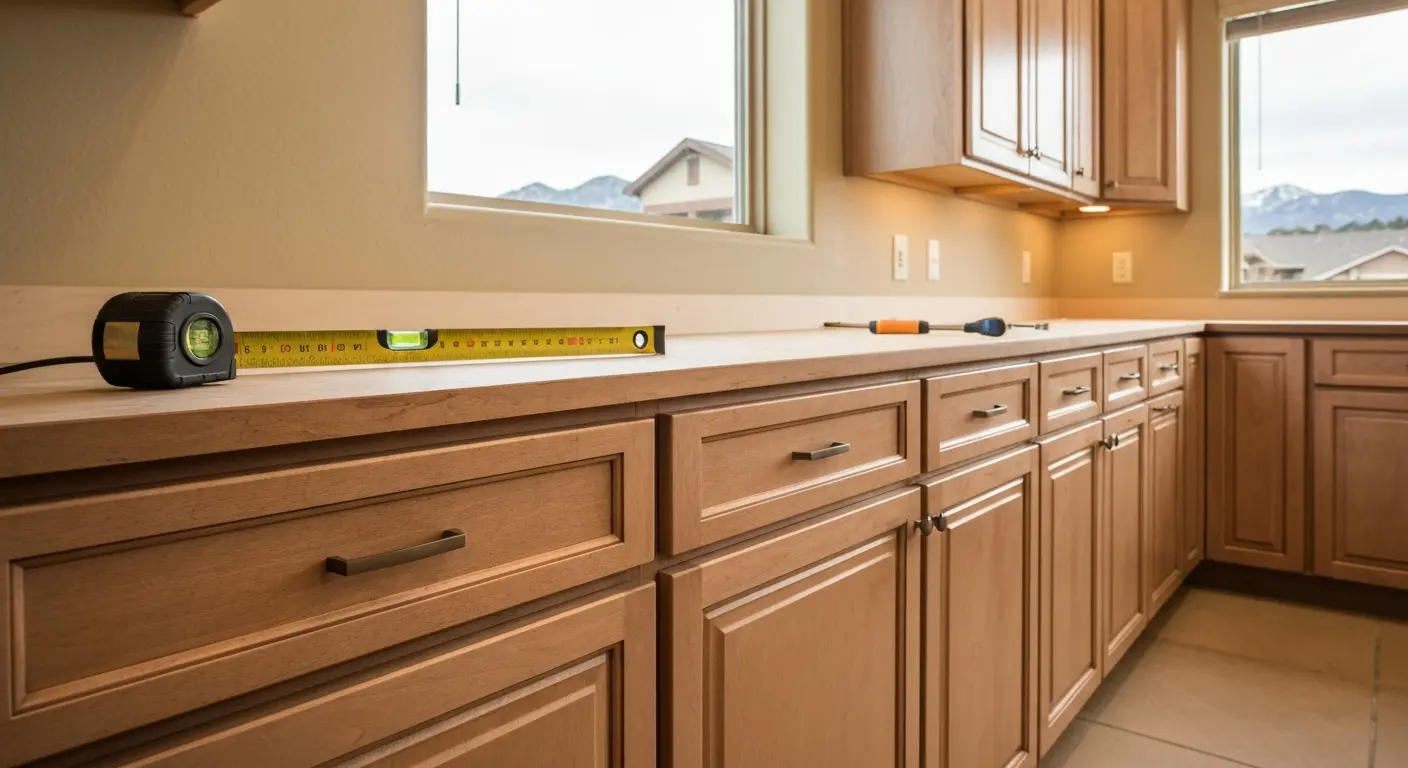 Custom cabinet installation