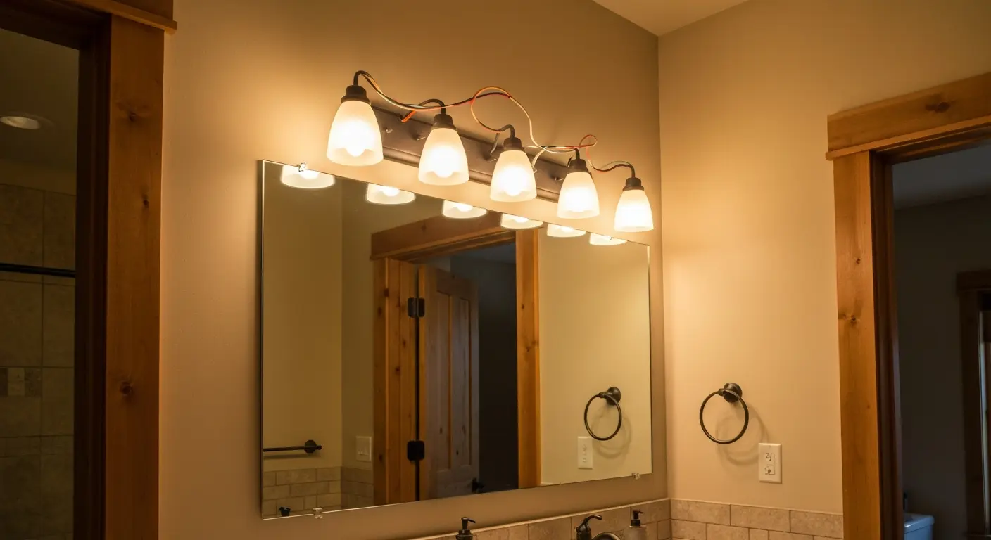 Vanity lighting installation